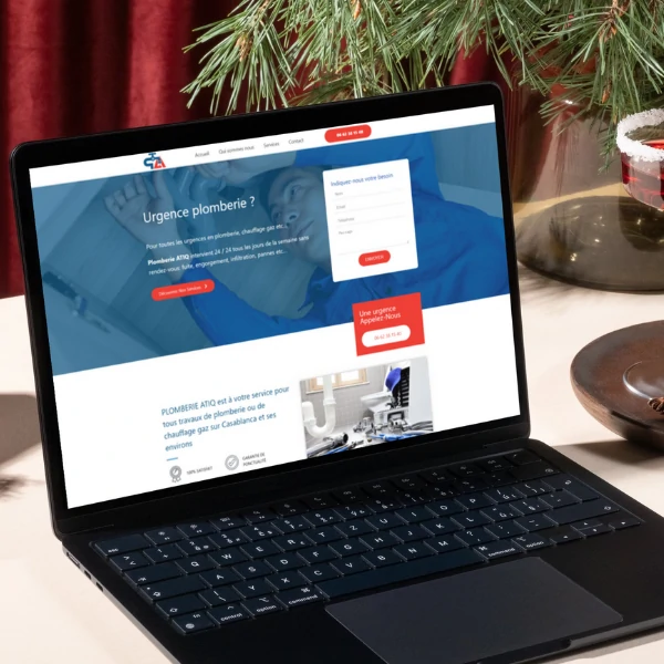 Exemple de structure de site internet pour plombiers