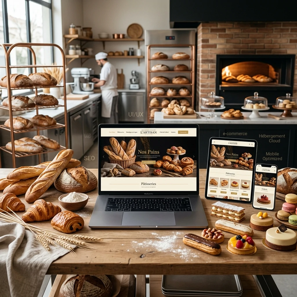 Création site internet boulangerie et pâtisserie